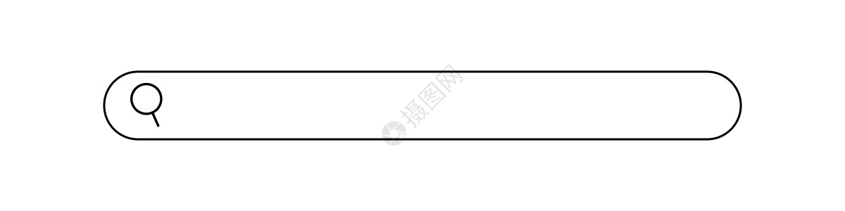 一个宽度宽广的搜索框 互联网搜索框 复制空间 矢量背景图片
