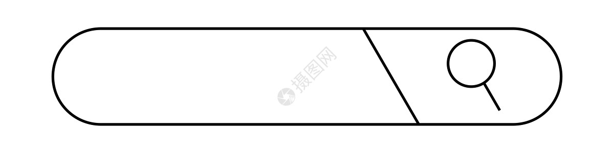 放大玻璃和搜索栏 搜索框用于网络搜索 矢量图片