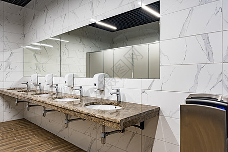 现代水池 公共厕所有镜子图片