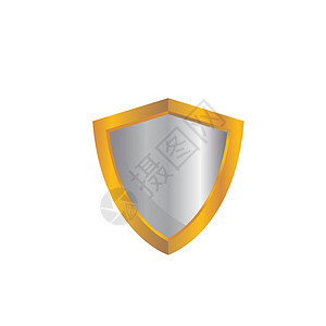 屏蔽矢量说明概念设计模版警卫插图徽章金子保障金属安全防火墙防御网络图片