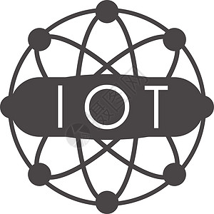 物的互联网标志 IoT概念 矢量说明齿轮安全信号商业智力服务器插图电脑科学电路图片