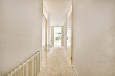 简便的走廊 有门和灯公寓房子天花板辉光入口风格门厅住宅住宿装饰背景图片