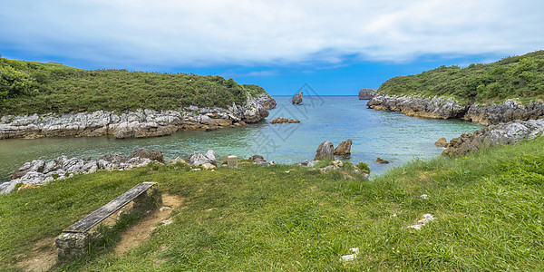 西班牙 阿斯图里亚斯 布韦尔纳 布韦勒纳海滩保护环境保护旅游生态海岸线自然公园场景海岸石头野生动物图片