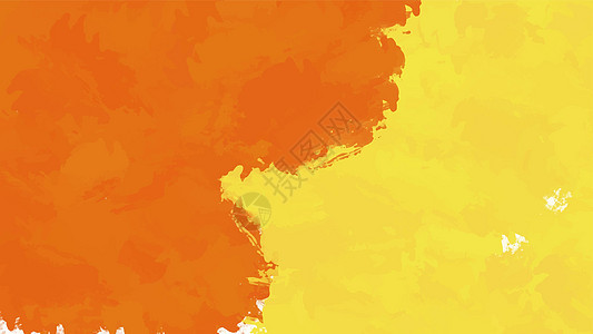 您设计的黄色和橙色水彩背景 水彩背景概念 矢量图片