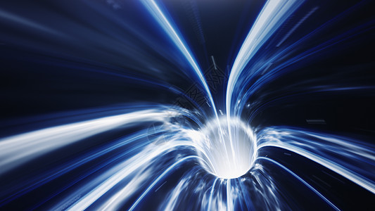3d 变成蓝虫洞时间旋涡空间走廊速度活力星云科学星际宇宙黑洞渲染门户网站图片