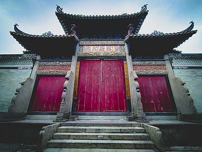 中国广州—2018年8月18日 的刘根霍尔 林南的建筑是传统的广东话风格 地区指南图片