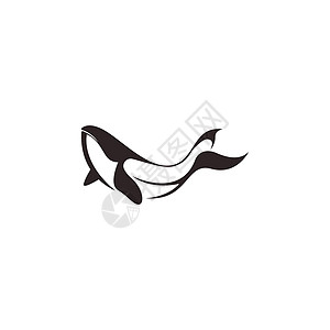 鲸类图标徽标标识设计插图模板生活哺乳动物野生动物卡通片游泳尾巴荒野蓝色座头鲸绘画图片