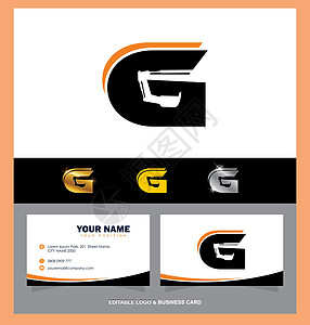 GLogo和名张商卡 建筑插图互联网艺术卡片标识建筑学品牌速度公司字母图片