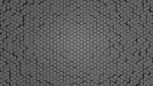 深六边形壁纸或背景 3d网格多边形渲染金属墙纸艺术黑暗插图几何学马赛克图片