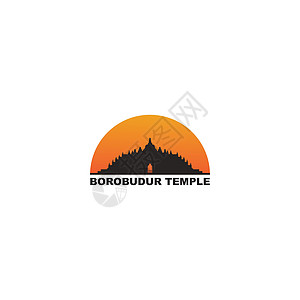 Borobudur寺庙标志图片