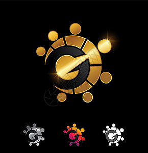 金金共同体初始 Logo 字母 G 1 eps图片