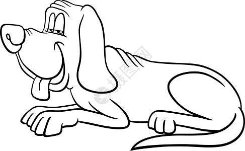 笑笑的漫画骗狗动物性格彩色页面图片