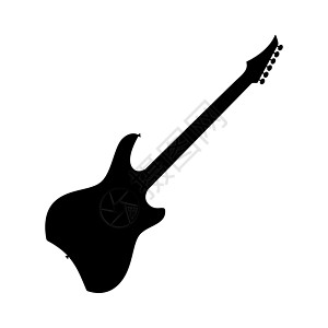 电子贝斯吉他图标 吉他轮廓 音乐乐器图标电吉他低音娱乐木头金属音乐会体积标识艺术细绳图片
