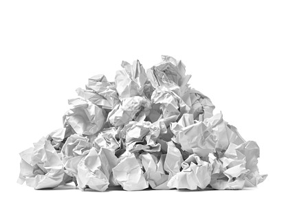 垃圾垃圾错误的废纸球回收头脑浪费床单文档失败商业办公室折痕笔记图片