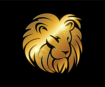 金狮头 矢向登戈信号品牌标签荒野野生动物金子狮子吉祥物波峰动物国王图片