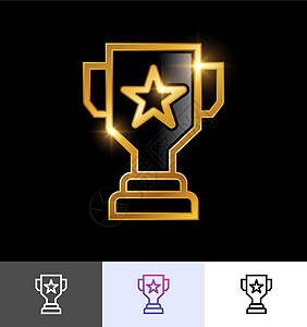 金奖颁金奖图标标识游戏金属插图丝带星星报酬杯子竞赛荣誉图片