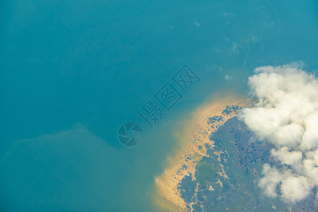 从飞机到地面看金沙滩的海景 亚利桑那州天线热带矩形地球全景爬坡土地收获天堂航班背景图片