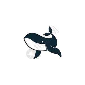 Whale 图标徽标标识插图模板矢量生活座头鲸绘画海洋荒野尾巴游泳野生动物艺术蓝色图片