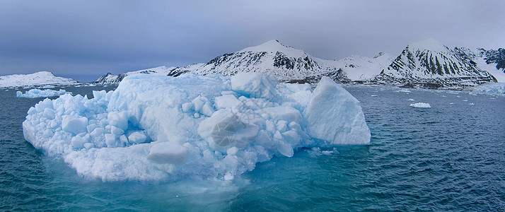挪威阿尔伯特一号陆地 漂流冰气候环境保护全球旅游场景海景气候变化勘探保护生态旅游图片