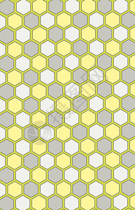 蜂窝无缝模式 颜色 灰色 黄色 白色组织六边形艺术建筑学建筑物蜂蜜墙纸装饰品纤维蜂蜡图片