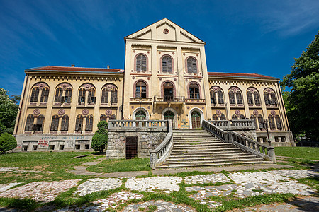 塞尔维亚的景观历史性建筑学旅行旅游温泉王朝建筑城堡历史图片