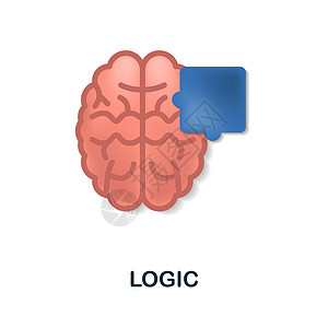 在 3d 中的逻辑图标 核心价值观系列中的彩色插图 用于网页设计 信息图表等的 3d 卡通逻辑图标图片