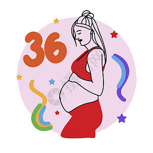 怀孕期 数周 怀孕女孩 大肚子 孕妇 面粉分娩药品母亲考试胎儿学期孩子日程母性女性图片