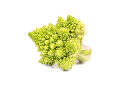 罗马内斯科叶子蔬菜食物白色菜花绿色水果图片
