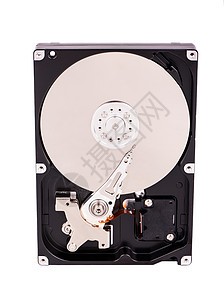 硬盘驱动器HDD阅读硬盘磁盘贮存黑色白色电气数据技术微电路图片