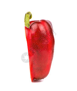 半红胡椒宏观蔬菜白色植物绿色红色水果香料辣椒图片