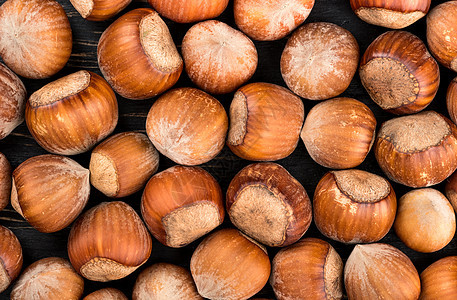 贝壳中胡桃坚果核心营养饮食种子水果团体小吃棕色宏观图片