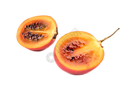 半塔马里略水果橙子种子情调植物西红柿维生素蔬菜反射异国食物图片