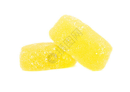 黄色果冻糖图片