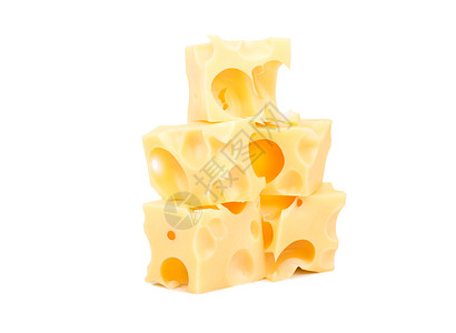 奶酪立方体食物烹饪异形美食产品小吃小路奶制品黄色白色图片