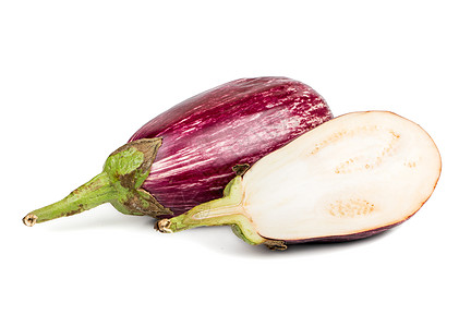 紫茄子加一半半茶点婴儿黑色天线小吃烹饪营养白色正方形茄子图片