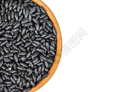 碗中的黑豆豆类种子蔬菜豆子植物粮食营养木头食物生产图片