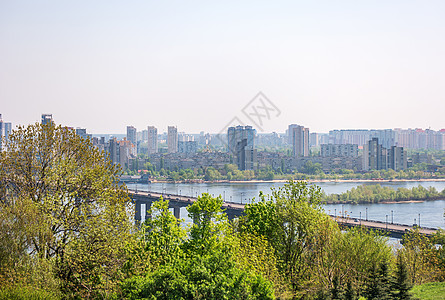 基辅帕顿桥蓝色城市天空建筑金属运输天线建筑学住宅左岸图片