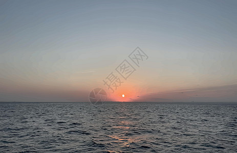 在海中日出海岸地平线日落墙纸海景热带太阳天气旅游橙子图片