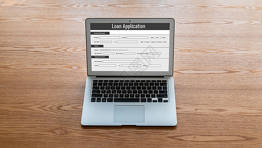现代数字信息收集在线贷款申请表网上贷款申请表笔记本展示互联网网络商业数据收藏电脑技术银行业图片