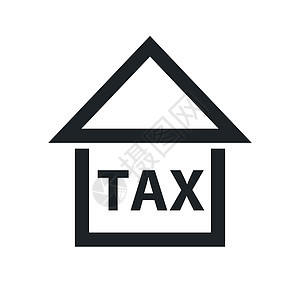财产税 房地产税 向量图片