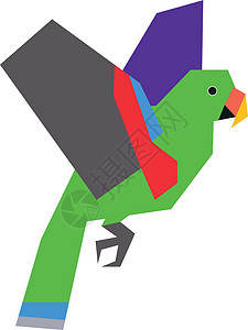 一种鸟类物种的多姿多彩的微小例子羽毛绘画插图义者动物翅膀鹦鹉图片