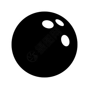 保龄球图标 保龄球孤立的图标 保龄球符号图片