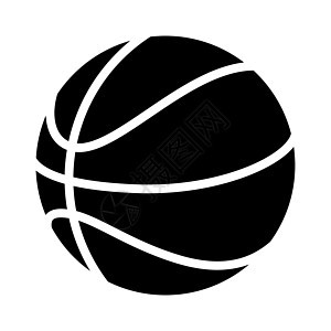 篮球球图标 篮球球孤立的图标 篮球符号活动黑色娱乐圆形标识比赛插图乐趣竞赛圆圈图片