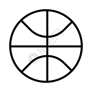 篮球线形图标 篮球球孤立的图标 篮球符号图片