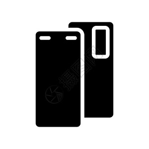 智能手机黑格字图标背景图片