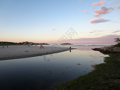 古鲁斯特 好港海滩 马萨诸塞黄昏的马萨诸塞州图片