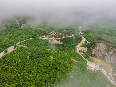 黑山山脉和斯卡达尔湖的美丽景色公园高山游客旅游吸引力国家缆车男人夫妻假期图片