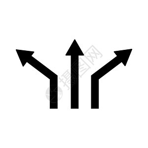三个箭头图标 黑色平面网络图标设计矢量说明 方向符号 图形设计元素图片