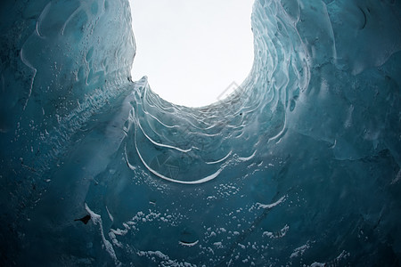冰洞超级蓝冰岛瓦特纳约克托尔蓝色冰山洞穴冰川图片