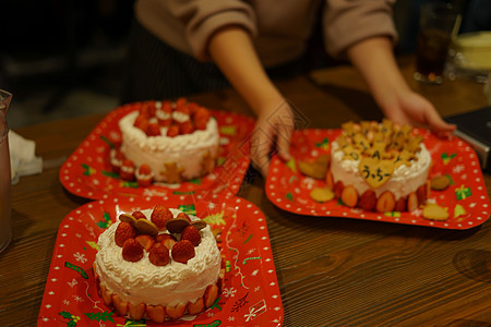 生日蛋糕图片百货点心甜蜜糕点小吃奶油蜡烛展示食品甜点图片